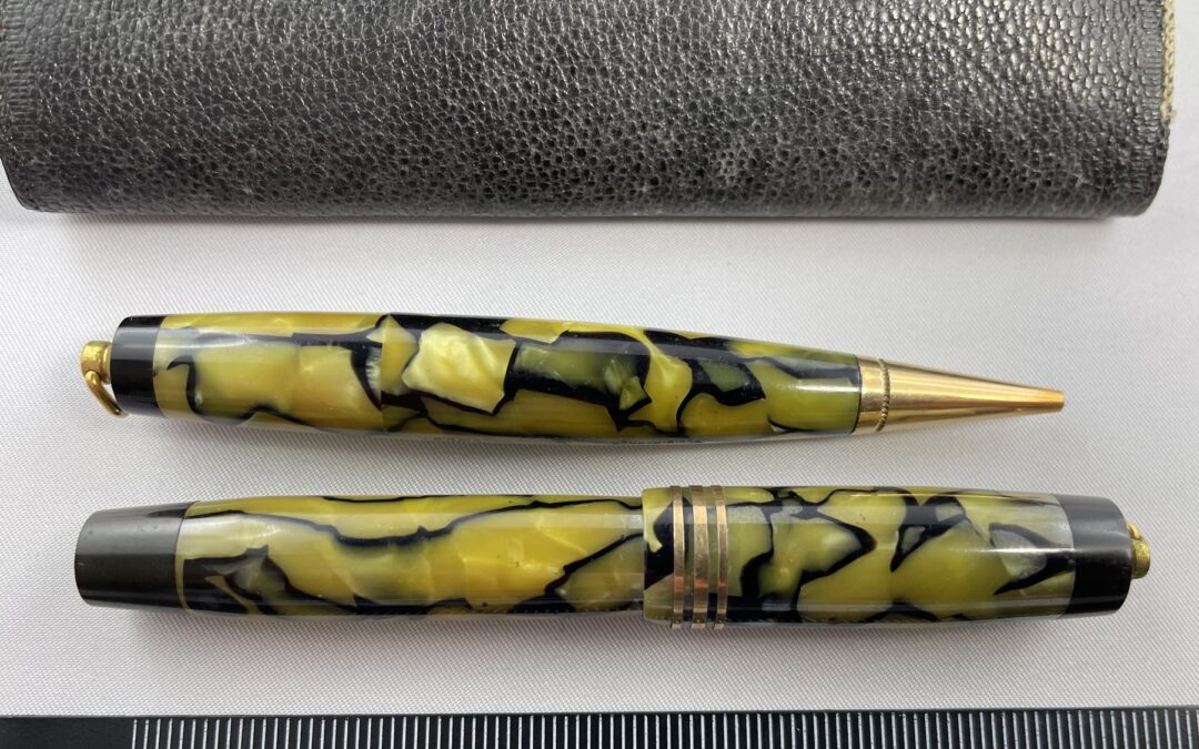 Vintage Schreibset – Parker Duofold Lady Füllfederhalter Füller Bleistift