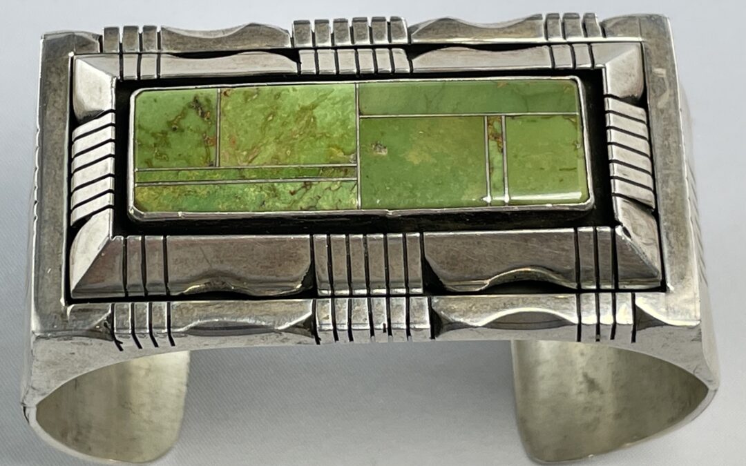 Vintage Armspange 925 Sterling Silber D Begay Türkis Navajo Indianer Bracelet
