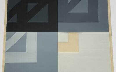 Günter Neusel 1930-2020 Serigraphie Konkrete Geometrische Komposition 1966