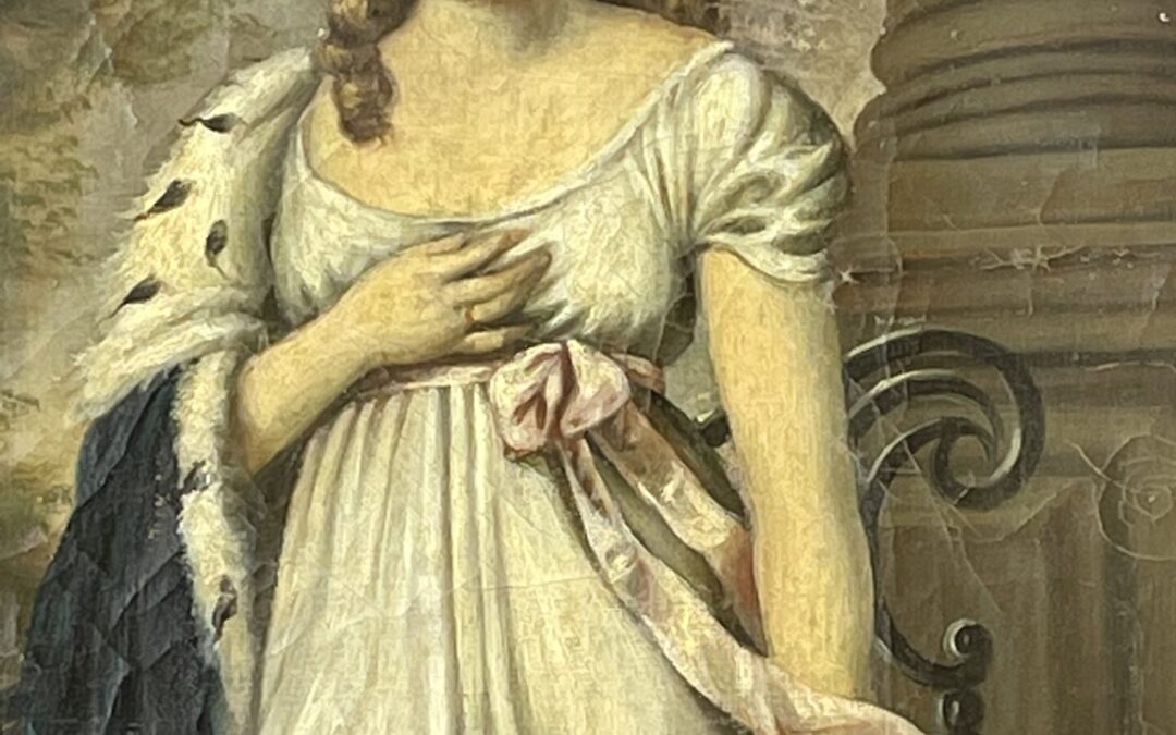 Gemälde Die junge Königin Luise von Preußen Kopie nach Gustav Karl Richter ~1900