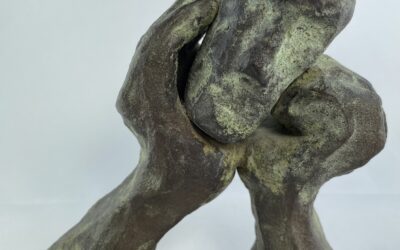 Dieter W. Meding 1942 Skulptur / Figur – Sentio – Der Denker Bronze ? patiniert