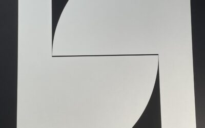 Milos Urbasek 1932-1988 Serigraphie Geometrische Schwarz Weiß Komposition 1968