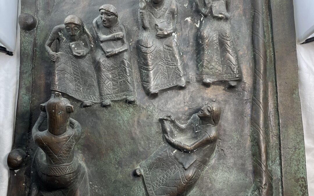 Bronze Relief / Reliefplatte / Bildplatte Portal San Zeno Maggiore Verona