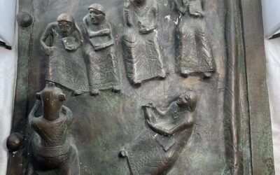 Bronze Relief / Reliefplatte / Bildplatte Portal San Zeno Maggiore Verona