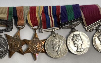 Medaillengruppe Ordensspange 6x Medal Großbritannien 1936 India WWII 1939 1945