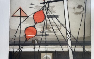 Eglau Otto Wilhelm Berlin 1917 – 1988 – Sylt Sturmbälle – Radierung 1976