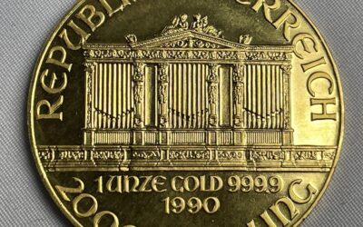 Goldmünze 1oz Philharmoniker / Österreich 2000 Schilling 1990