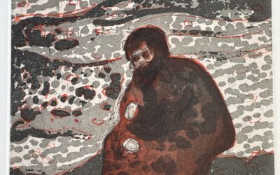 Peter Doig 1959 Farbradierung Figure by a River 2004 Edition Griffelkunst