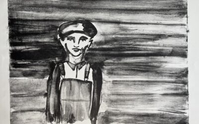 Paloma Varga Weisz *1966 Lithographie Latzhosenjunge 2008 Griffelkunst 331 A4