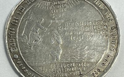 Tauftaler 1742 Gedenktaler Silber Medaille IBH Johann Benjamin Hecht Zellerfeld