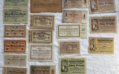 Sammlung 19x Gutschein Reichsbahn Mercedes Krupp Leitz Daimler Neustadt 1923