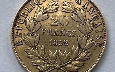Goldmünze Frankreich 20 Francs Louis-Napoleon Bonaparte 1852