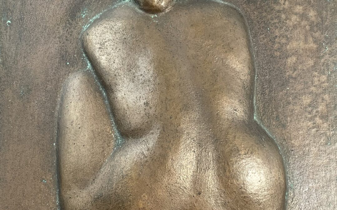 Grohé Johannes „Giovanni“ Bronze Figur / Skulptur / Relief Frau / Mädchen Akt