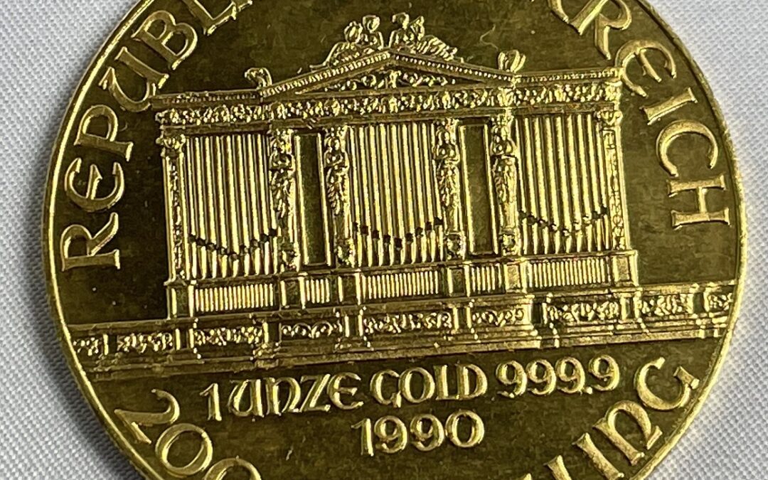 Goldmünze 1oz Wiener Philharmoniker / Österreich 2000 Schilling 1990