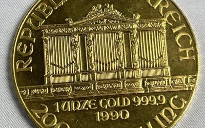 Goldmünze 1oz Wiener Philharmoniker / Österreich 2000 Schilling 1990