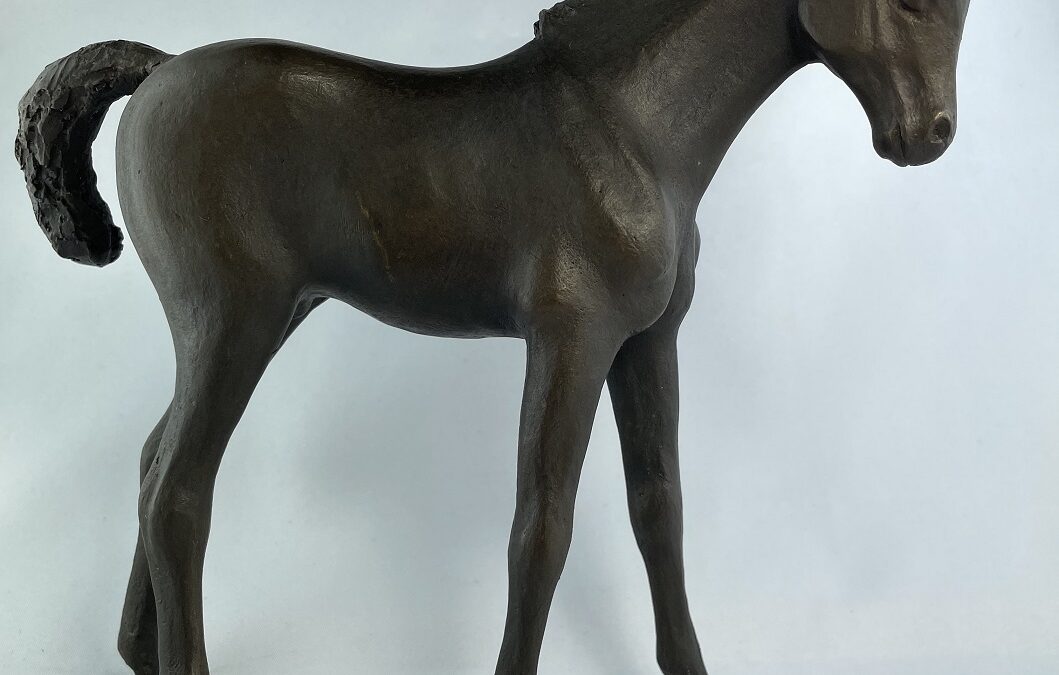 Ursula Dieterich Bronze Skulptur Figur Kleines Fohlen Priamos