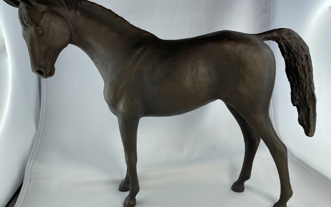Ursula Dieterich *1924 Bronze Skulptur Figur Kleine Stute Pamina