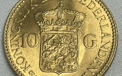 Goldmünze 10 Gulden Wilhelmina Niederlande / Holland 1932 – Gold