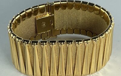 Vintage Armband Henkel & Grosse Pforzeheim vergoldet 1961 bracelet