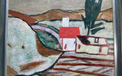 Tukan – Wolski, Eugeniusz 1928 – 2014 Gemälde Landschaft Haus mit rotem Dach