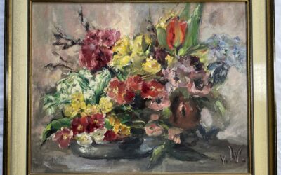 Aloysia „Wisa“ von Westphalen 1910 – 1993 Gemälde Blumen Stillleben