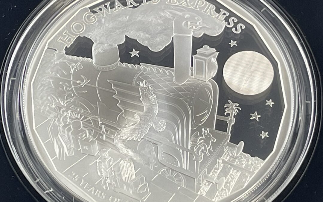 Harry Potter Hogwarts Express 5oz Silber Münze 2022 The Royal Mint 10 Pfund