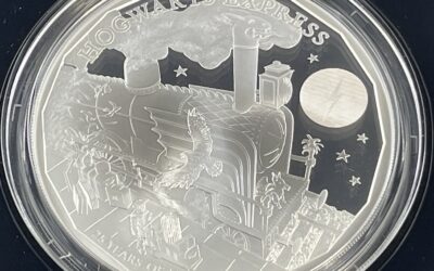 Harry Potter Hogwarts Express 5oz Silber Münze 2022 The Royal Mint 10 Pfund