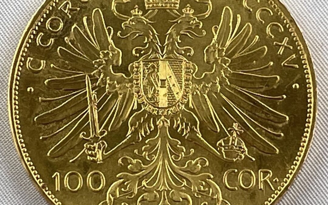 Goldmünze – 100 Kronen Österreich Franz Joseph I 1915 Nachprägung – Gold