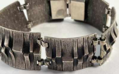 Vintage Armband 835 Silber Modernist / Brutalist 60s / 70s