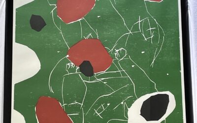 Georg Baselitz * 1938 Farbholzschnitt Puck Grün 1993