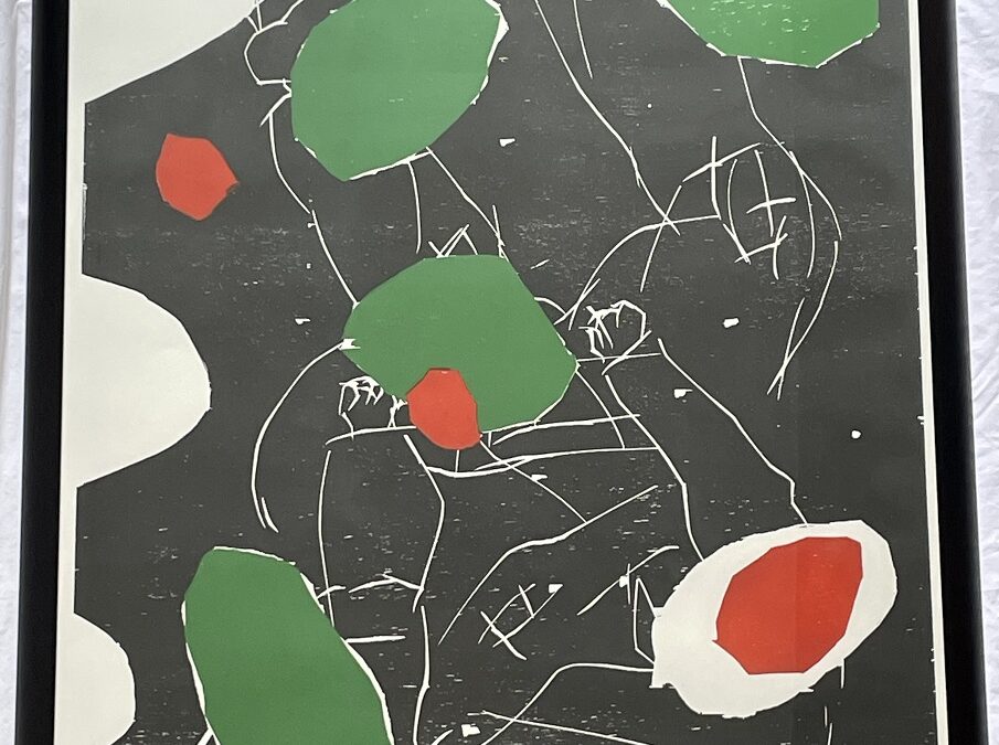 Georg Baselitz * 1938 Farbholzschnitt Puck Schwarz 1993