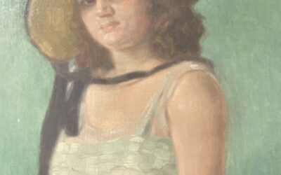 Max Schlichting 1866–1937 Gemälde Frühlingsblumen Portrait Gisela von Puttkamer