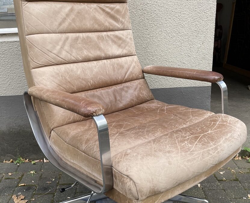 Vintage Lounge Chair Leder Sessel 60s 70s Ring Norwegen