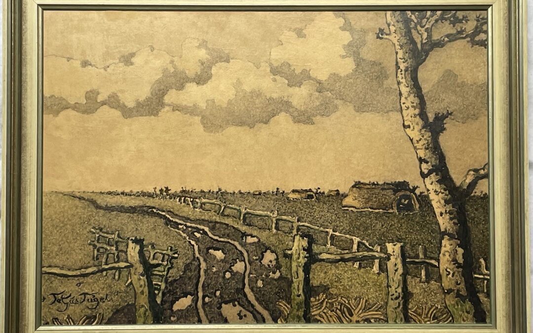 Otto Tetjus Tügel 1892-1973 Gemälde Vieh Schützhütten