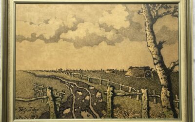 Otto Tetjus Tügel 1892-1973 Gemälde Vieh Schützhütten