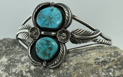 Vintage Türkis Armreif Armspange 925 Sterling Silber Indianer Native American