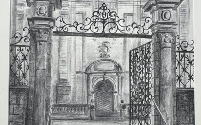 Portal Marktkirche Sankt Franz Xaver Paderborn Handzeichnung Tiba