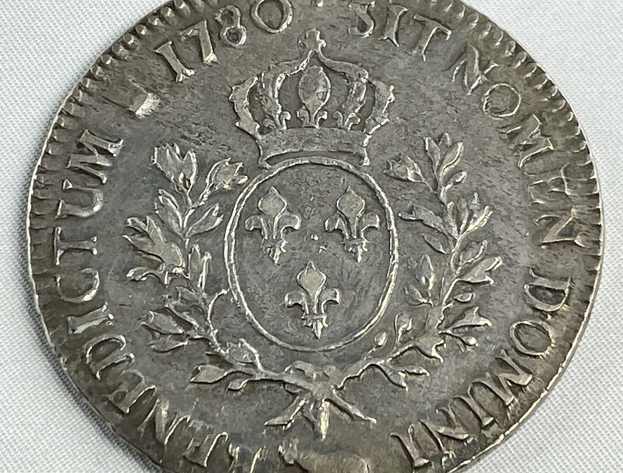 Frankreich Ecu – Louis XVI – Silber Münze 1780 – Kuh Pau