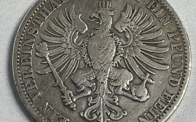 Ein Vereinsthaler Ein Pfund Fein 1866 A Silber Münze Wilhelm Koenig von Preussen