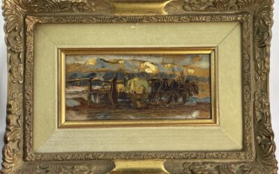 Julius Paul Junghanns 1876 – 1958 Attr. Gemälde Pferde / Pferdestudie ~ 1900/10
