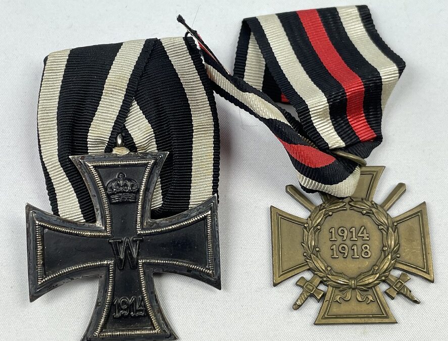 Ordensspange 1er Orden Eisernes Kreuz 2. Klasse + Ehrenkreuz Frontkämpfer 1914