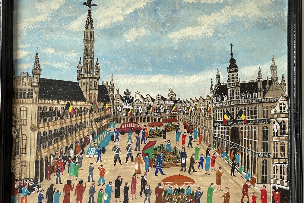 Faucq Jean 1900 – 1978 Gemälde Brüssel Belgien Grand Place / Grote Markt