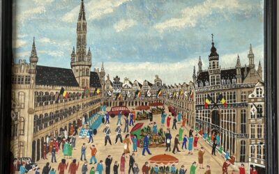 Faucq Jean 1900 – 1978 Gemälde Brüssel Belgien Grand Place / Grote Markt
