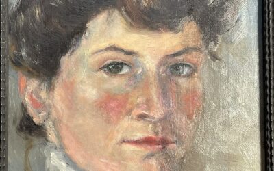 Monogrammist C.F. 06 (1906) Gemälde Portrait Frau Mädchen Dame England