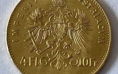 Goldmünze – 4 Florin / 10 Gulden Österreich – Gold Münze / Goldgulden
